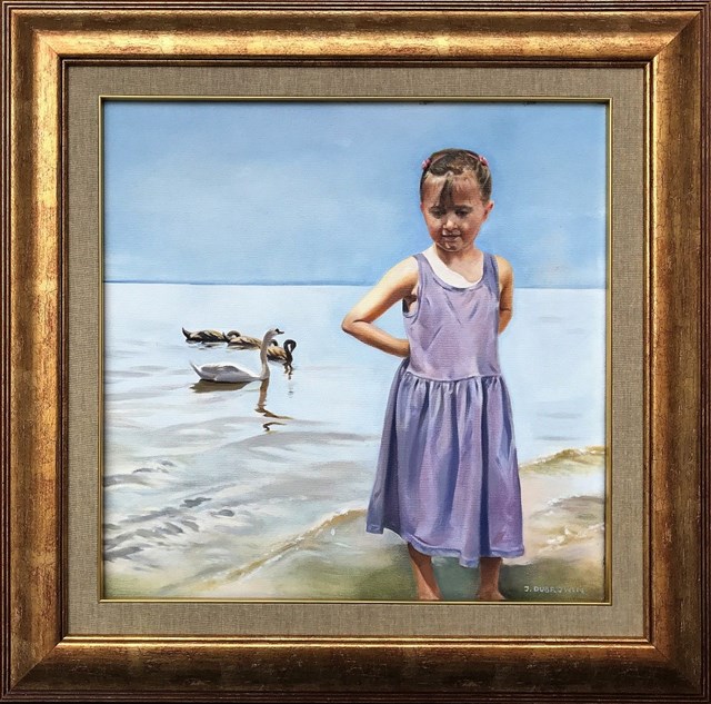 Obraz do salonu artysty Jan Dubrowin pod tytułem Na plaży