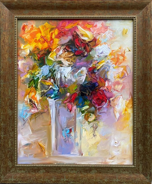 Obraz do salonu artysty Zdzisław Majrowski pod tytułem Kwiaty "L"