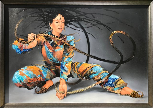 Obraz do salonu artysty Andrejus Kovelinas pod tytułem Egzotyczna tancerka