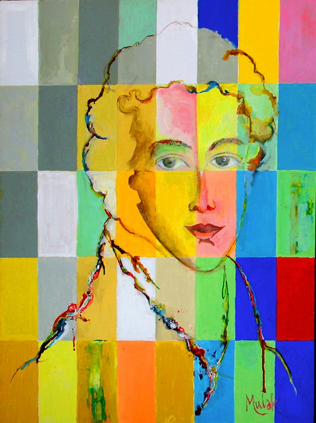 Obraz do salonu artysty Janusz Mulak pod tytułem Młody Chopin
