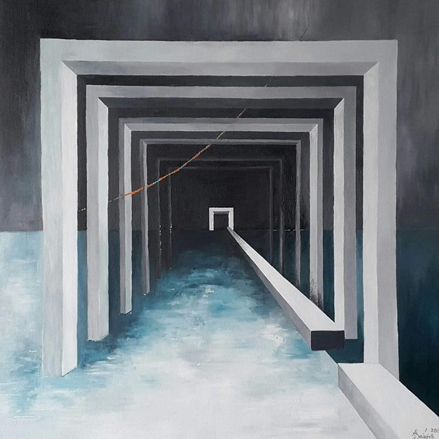 Obraz do salonu artysty Małgorzata Śnieżek pod tytułem MOŻLIWOŚCI 