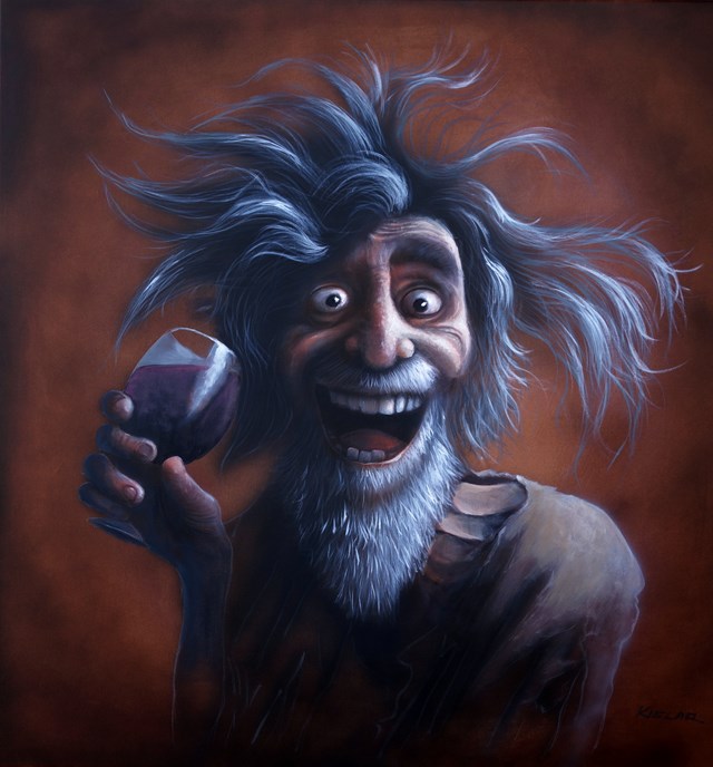 Obraz do salonu artysty Andrzej Kielar pod tytułem Red wine
