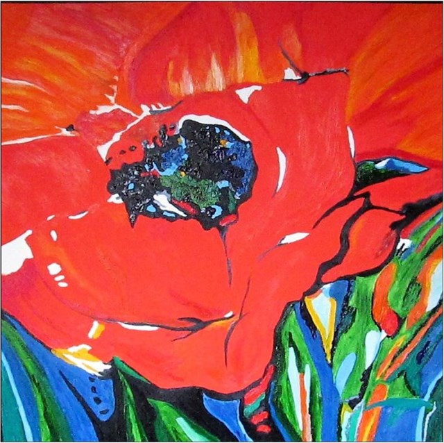 Obraz do salonu artysty Jordan pod tytułem Kwiat maku