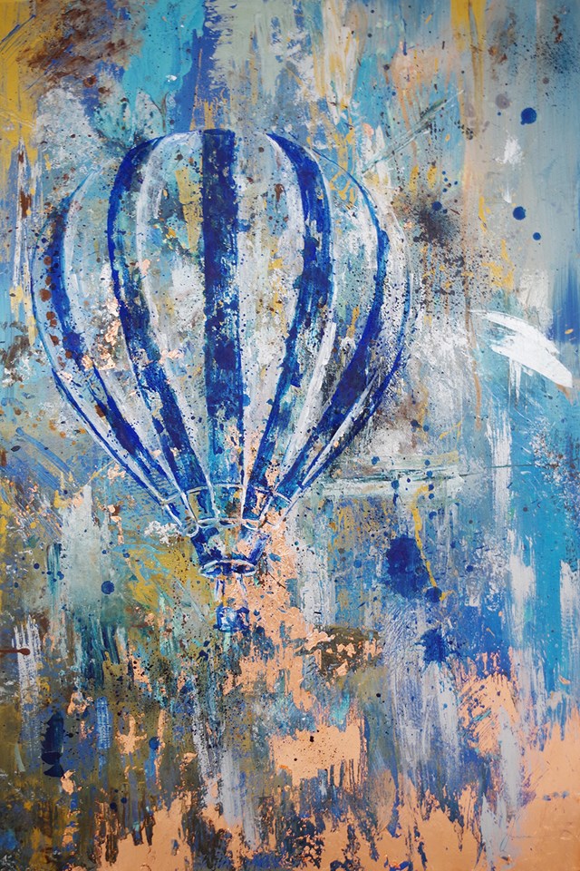 Obraz do salonu artysty Amonaria Magda Maciaszek pod tytułem Balon IX