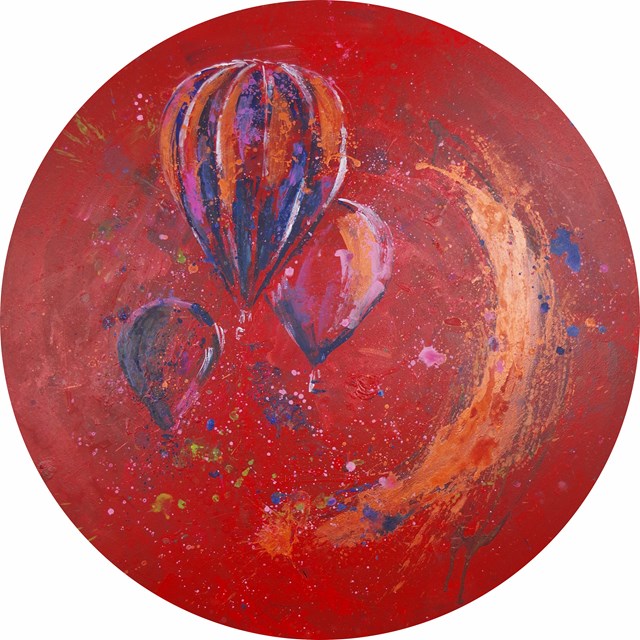 Obraz do salonu artysty Amonaria Magda Maciaszek pod tytułem Balon X
