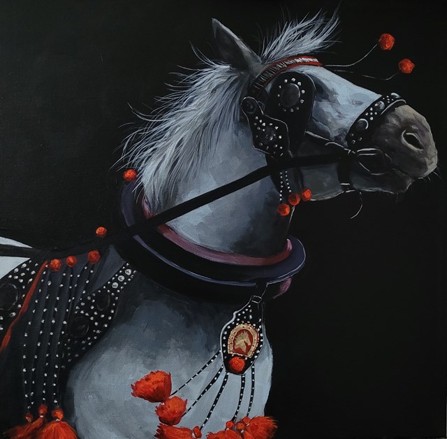 Obraz do salonu artysty Aleksandra Kwapiszewska pod tytułem Krakowski koń