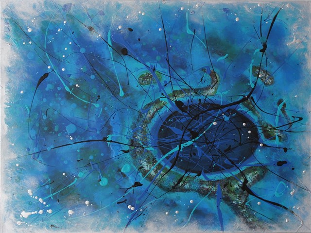 Obraz do salonu artysty Anya Truskolaska pod tytułem Great Blue Hole