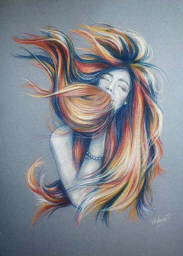 Obraz do salonu artysty Oksana Malanij pod tytułem Wiatr 