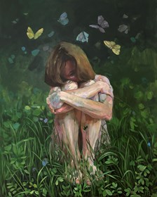 Obraz do salonu artysty Anna Milewska pod tytułem Chłód porannej trawy