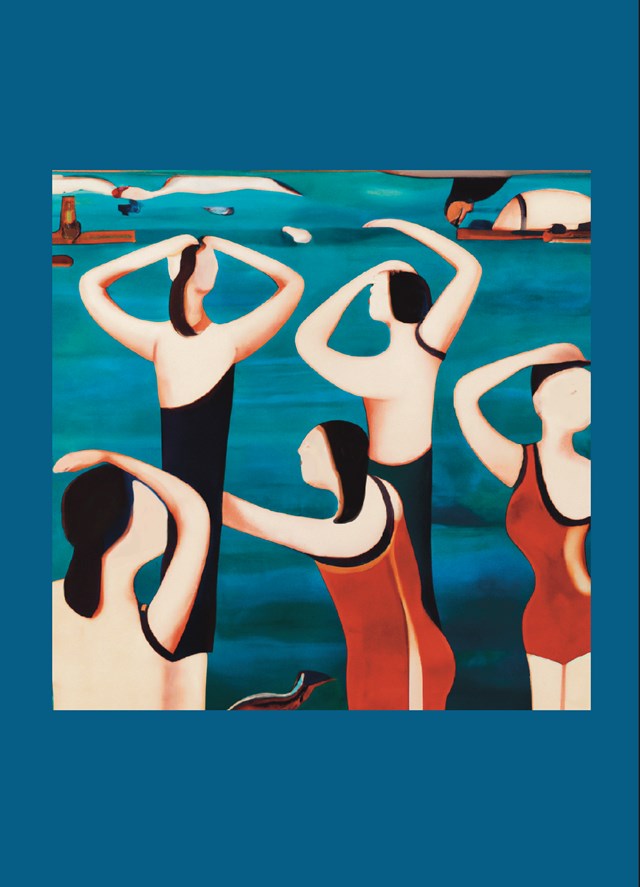 Grafika do salonu artysty Wojciech Zatorski pod tytułem Kobiety i morze