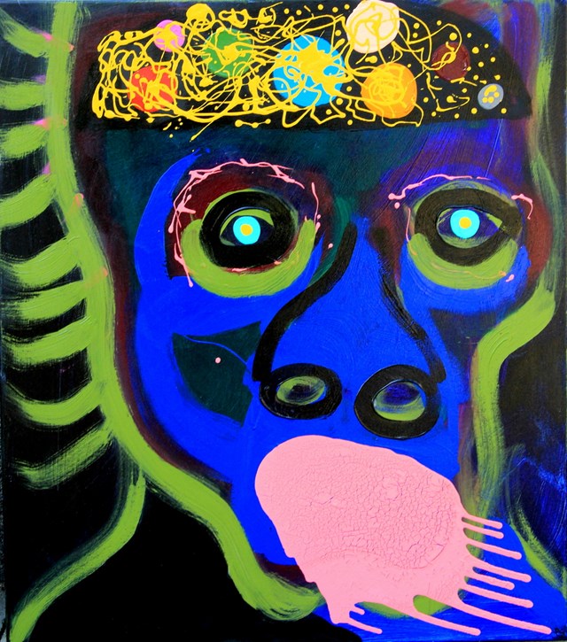 Obraz do salonu artysty Paweł Zakrzewski pod tytułem Kolorowy zawrót głowy