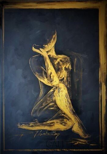 Obraz do salonu artysty Aurelia Sikiewicz-Wojtaszek pod tytułem Złoty Akt