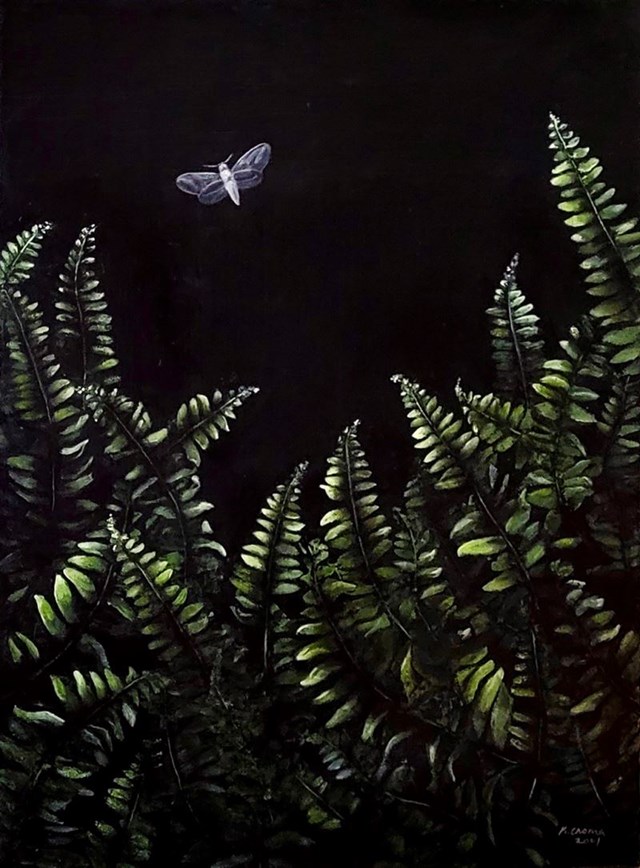 Obraz do salonu artysty Klaudia Choma pod tytułem Baśń nocy świętojańskiej