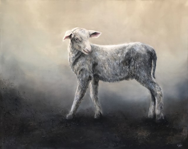 Obraz do salonu artysty Klaudia Choma pod tytułem Owieczka