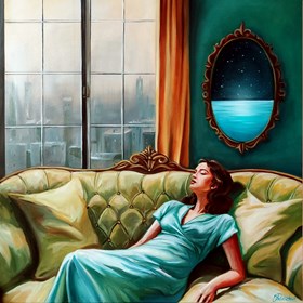 Obraz do salonu artysty Joanna Buszko pod tytułem Ciemna noc duszy