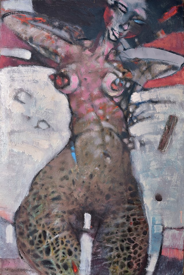 Obraz do salonu artysty Mirosław Zakrzewski pod tytułem Kobieta z grzebieniem