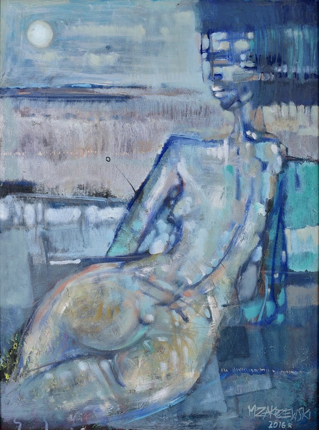 Obraz do salonu artysty Mirosław Zakrzewski pod tytułem Kobieta apokaliptyczna VII
