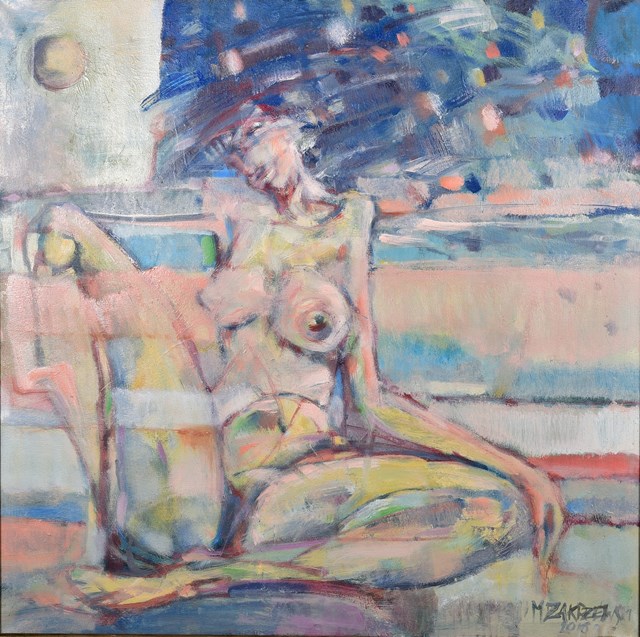 Obraz do salonu artysty Mirosław Zakrzewski pod tytułem Kobieta na plaży