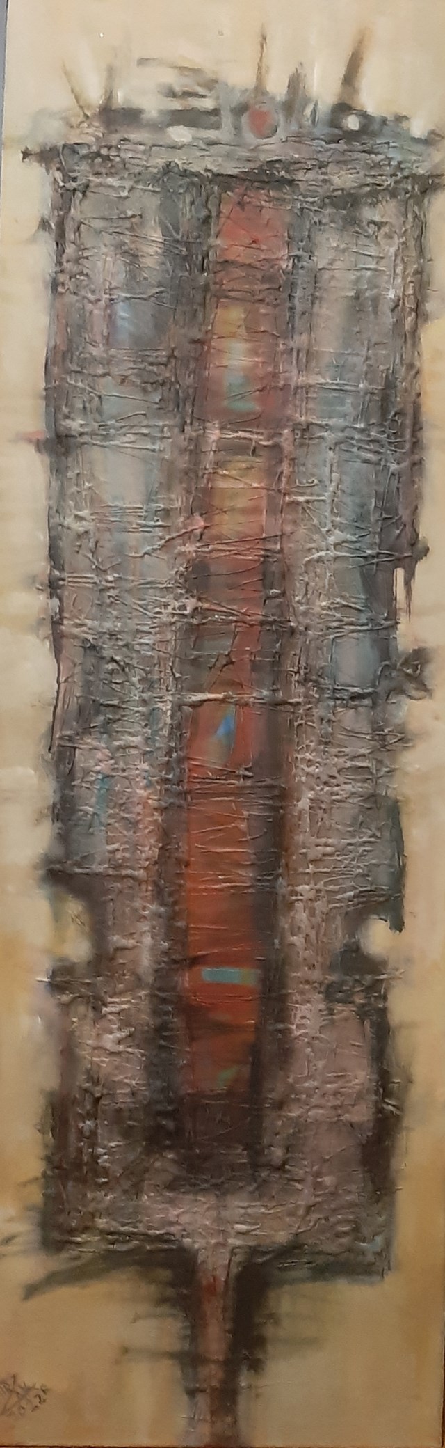Obraz do salonu artysty Mirosław Zakrzewski pod tytułem Kamerton mistic red