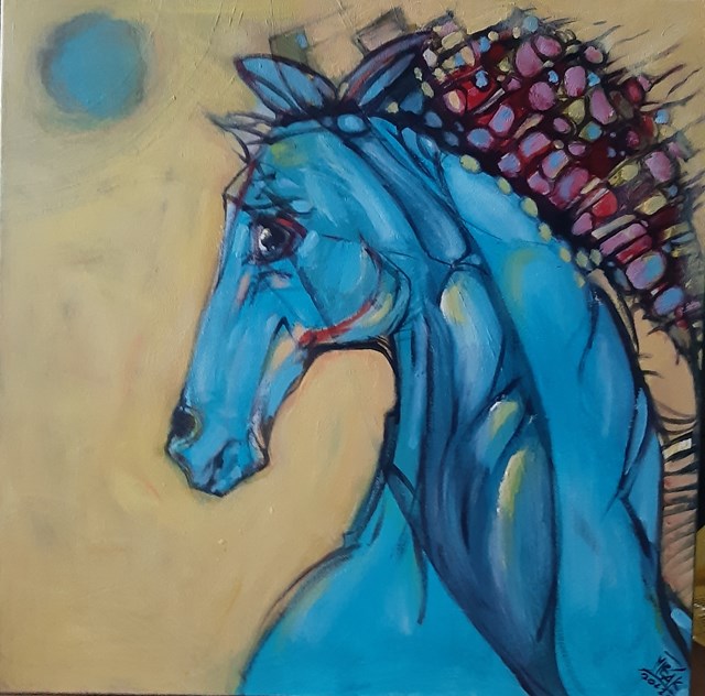 Obraz do salonu artysty Mirosław Zakrzewski pod tytułem Baśniowy koń III