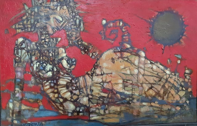 Obraz do salonu artysty Mirosław Zakrzewski pod tytułem Kobieta Apokalipsa V