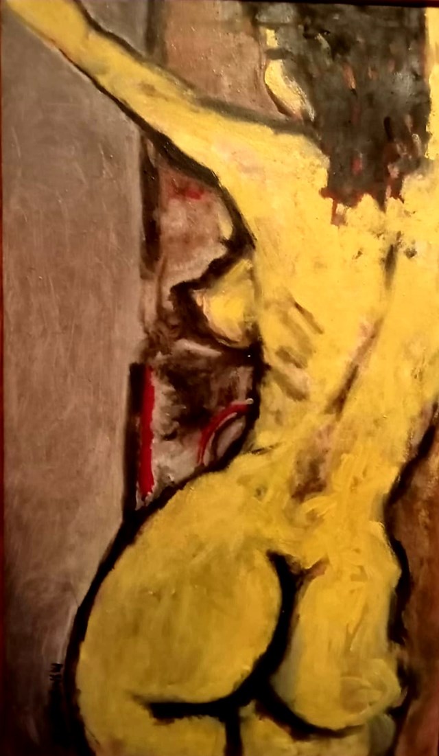 Obraz do salonu artysty Mirosław Zakrzewski pod tytułem Akt żółty