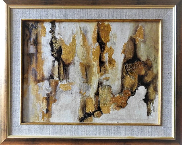 Obraz do salonu artysty Alicja Wysocka pod tytułem Złoto otulone srebrem