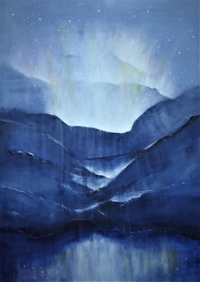 Obraz do salonu artysty Alicja Wysocka pod tytułem Zmartwychwstanie ducha gór