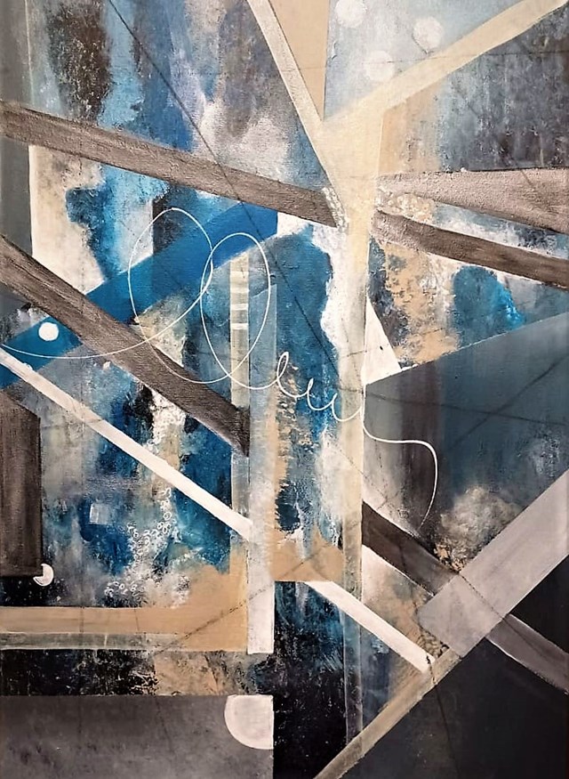Obraz do salonu artysty Alicja Wysocka pod tytułem Drogi i dróżki