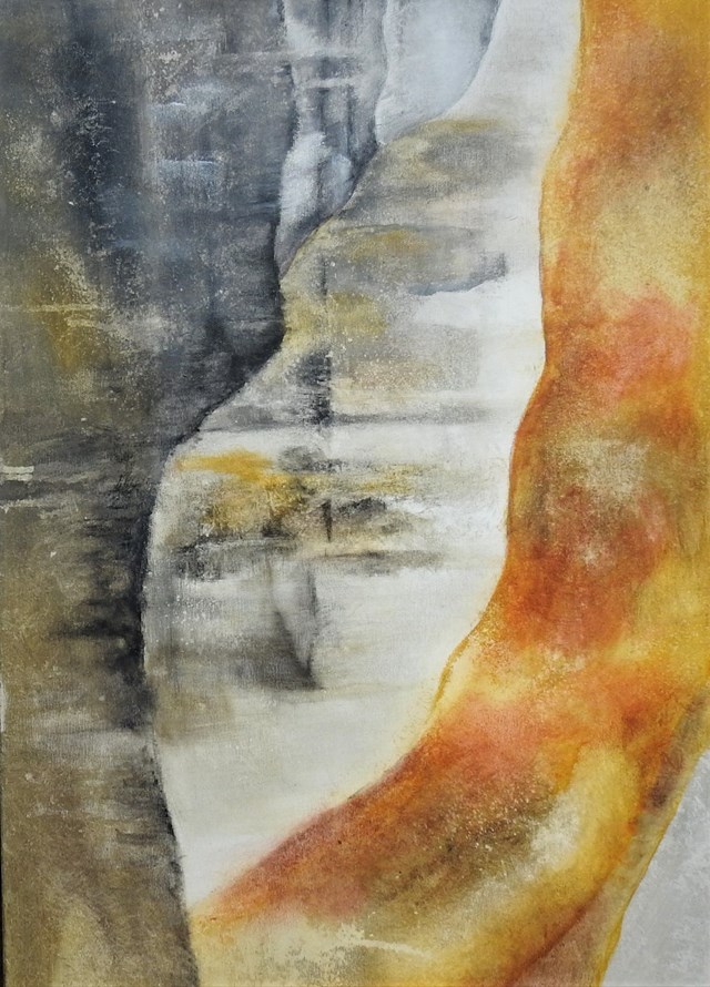 Obraz do salonu artysty Alicja Wysocka pod tytułem Akt zakuty w skale