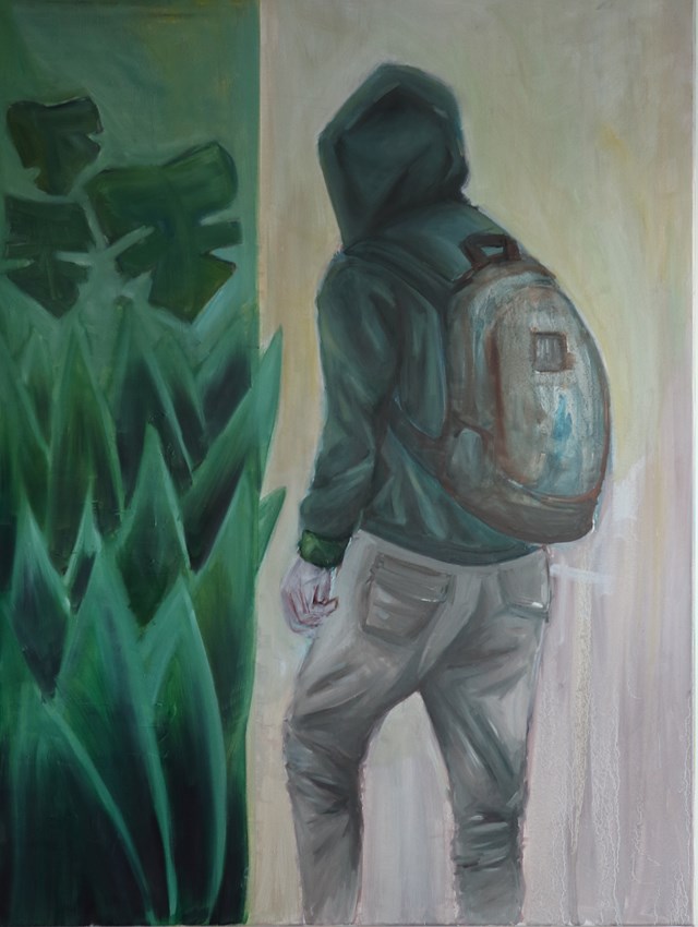 Living room painting by Krzysztof Bucior titled Przed siebie 2