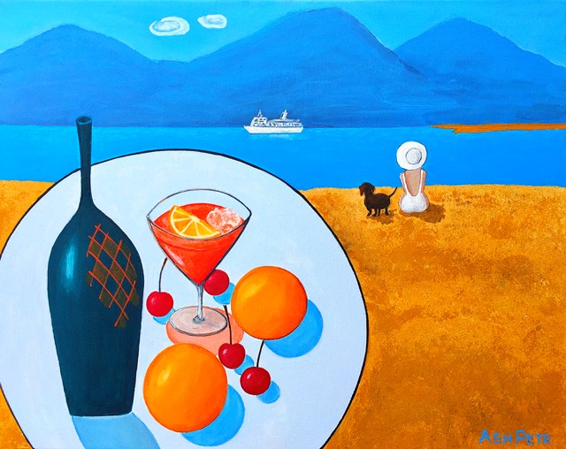 Obraz do salonu artysty Ashot Petrosyan pod tytułem Nad morzem