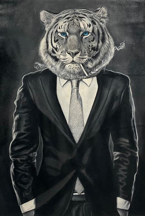 Obraz do salonu artysty Reinier Cabrera pod tytułem Tigre