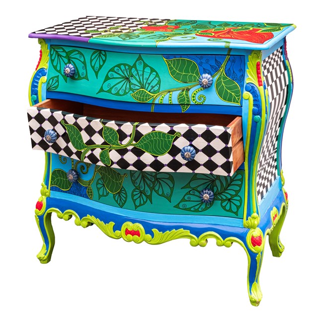 Living room Other by Luiza Poreda titled Hand-painted chest of drawers