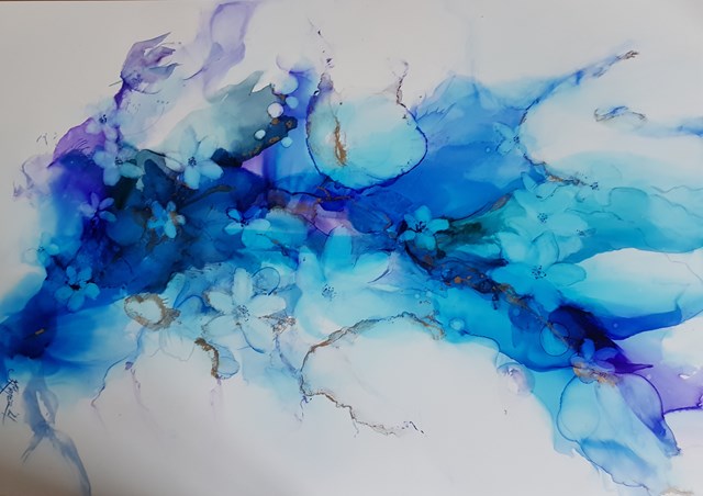 Obraz do salonu artysty Karolina Majer pod tytułem Blue wave