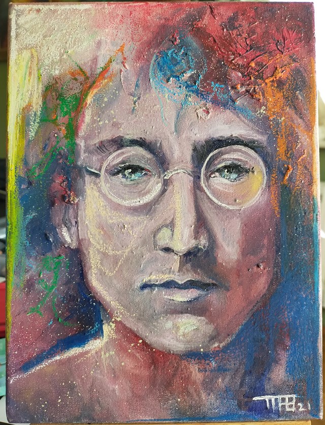 Obraz do salonu artysty Maryla Popowicz-Bereś pod tytułem Lennon