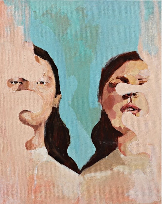 Obraz do salonu artysty Oliwia Jaworska pod tytułem Dwupunkt