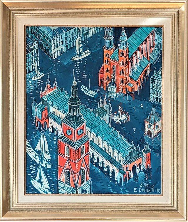 Obraz do salonu artysty Edward Dwurnik pod tytułem Kraków