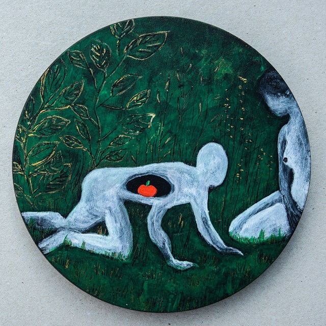 Obraz do salonu artysty Draża D pod tytułem Adam i Ewa