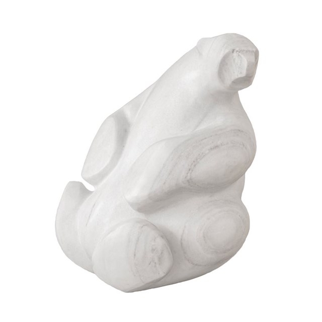 Living room sculpture by Krzysztof Pawłowski titled Post-dinner bear