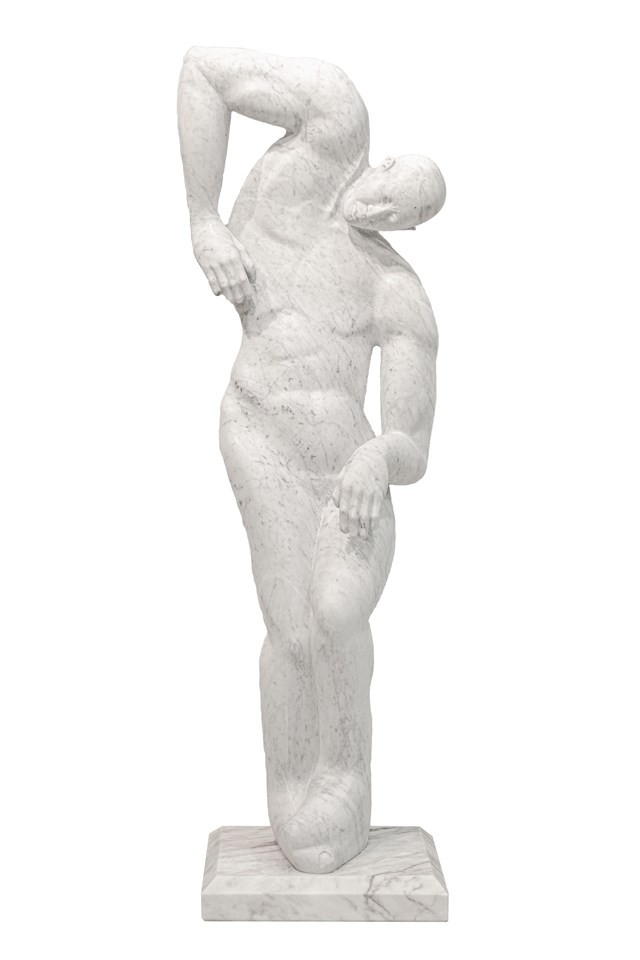 Living room sculpture by Krzysztof Pawłowski titled Human and Nature