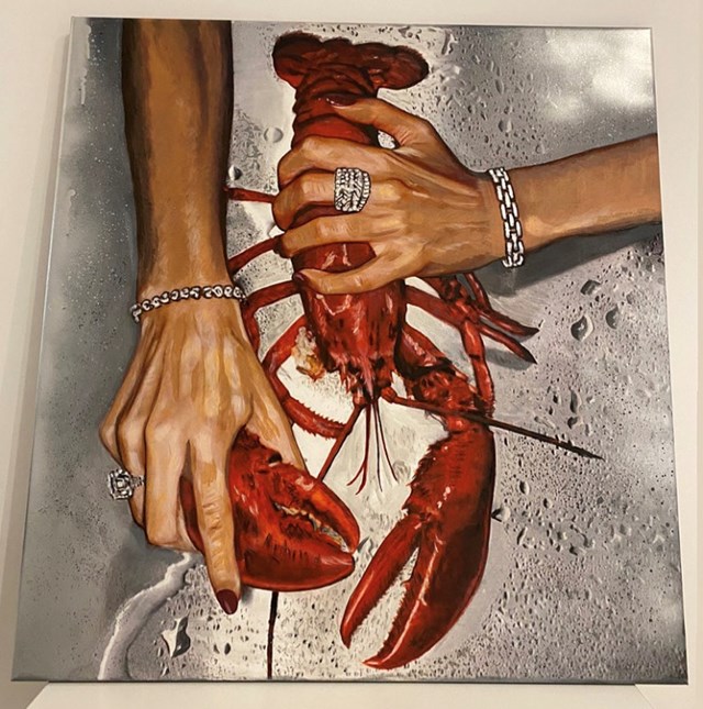 Obraz do salonu artysty Luiza Zakrzewska pod tytułem Lobster 