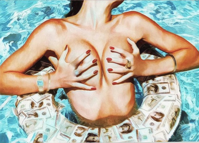 Obraz do salonu artysty Luiza Zakrzewska pod tytułem Dollar pool