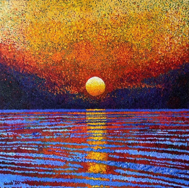 Obraz do salonu artysty David Schab pod tytułem Zachód słońca 