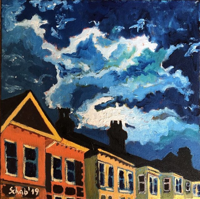 Obraz do salonu artysty David Schab pod tytułem Nocne chmury