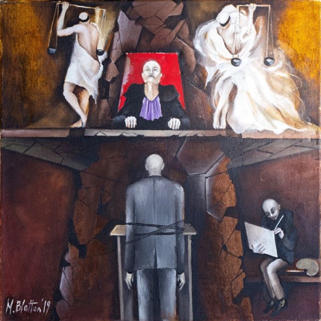 Obraz do salonu artysty Monika Blatton pod tytułem Sąd