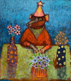 Obraz do salonu artysty Emilia Waszak pod tytułem Kwiaciarz