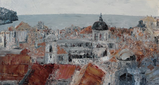 Obraz do salonu artysty Aleksandra Zielińska-Misiun pod tytułem Dubrownik - panorama