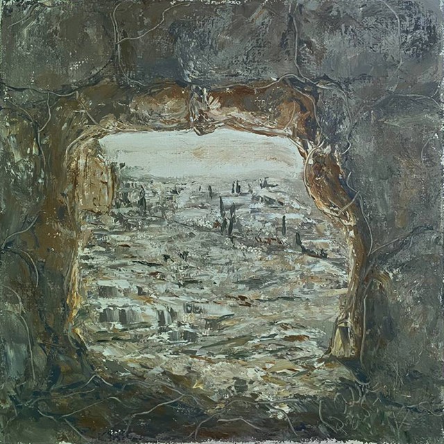 Obraz do salonu artysty Alla Preobrazhenska-Ronikier pod tytułem Izrael. Jerozolima.