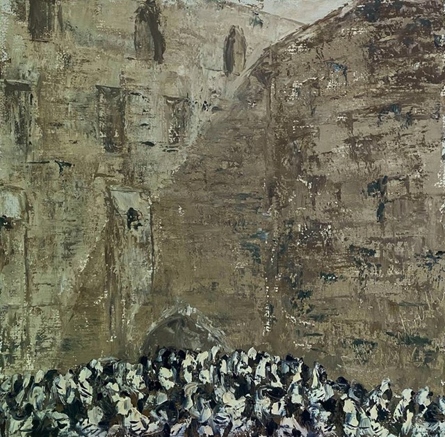 Obraz do salonu artysty Alla Ronikier pod tytułem Jerozolima. Ściana łez